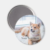 Add Your Photo and Text Customized Magnet (Vorderseite/Rückseite)