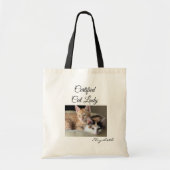Add Your Photo Cat Lady Gym Tote Bag Tragetasche (Vorne)