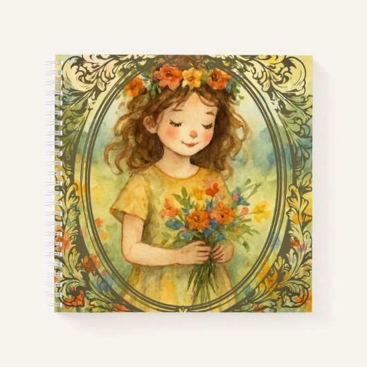 Add your photo here Antique Vintage frame Notizblock (Vorderseite)