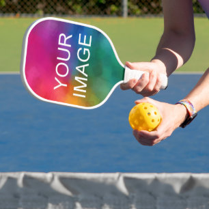 Add Your Photo Image Design Here Template Modern Pickleball Schläger
