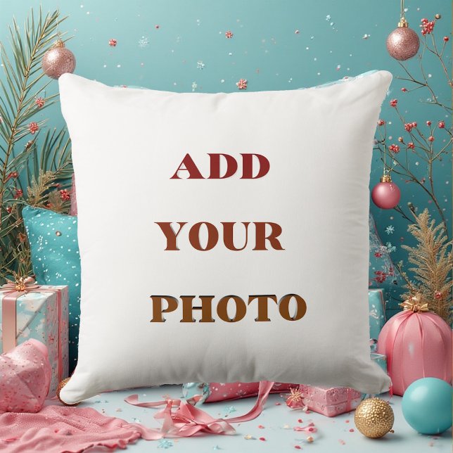 Add Your Photo Modern Elegant Minimal Style Custom Kissen (Add Your Photo Modern Elegant Minimal Style Custom Throw Pillow)