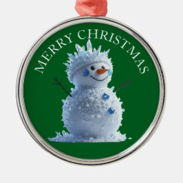Add Your Photo on this Merry Chirstmas ornament Aus Metall