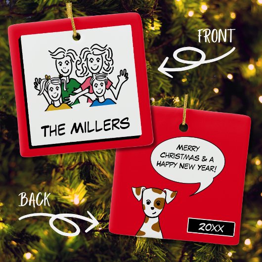 Add Your Photo | Personalize Text | Custom Photo Keramikornament