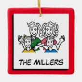 Add Your Photo | Personalize Text | Custom Photo Keramikornament (Vorderseite)