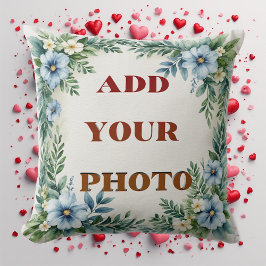 Add Your Photo Personalized Modern Elegant Minimal Kissen