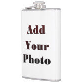 Add Your Photo Personalized Modern Elegant Travel Flachmann (Links)