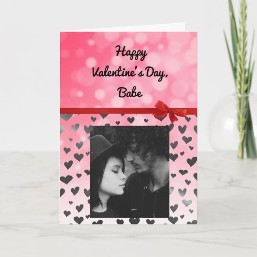 Add your Photo to this Valentine's Day Card Karte (Vorderseite)