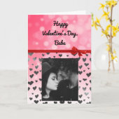 Add your Photo to this Valentine's Day Card Karte (Gelbe Blume)