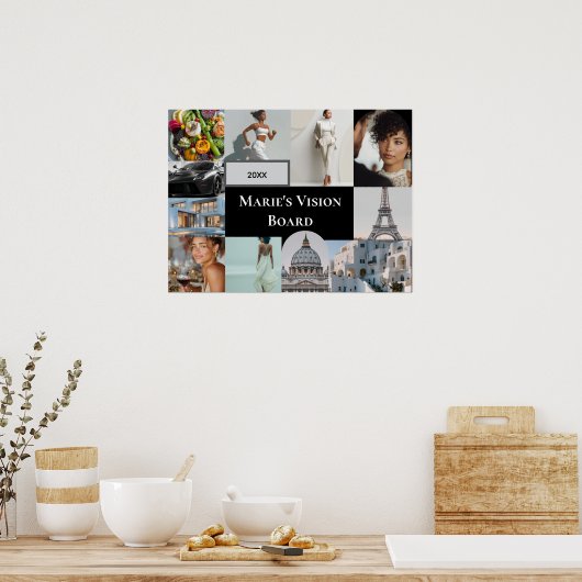 Add Your Photo Vision Board Custom Poster (Küche)
