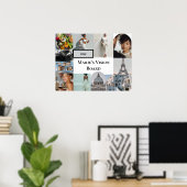 Add Your Photo Vision Board Custom Poster (Heimbüro)