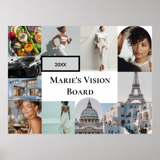 Add Your Photo Vision Board Custom Poster (Vorne)