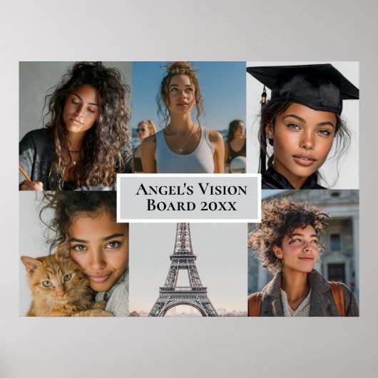 Add Your Photos Vision Board Custom Poster (Vorne)
