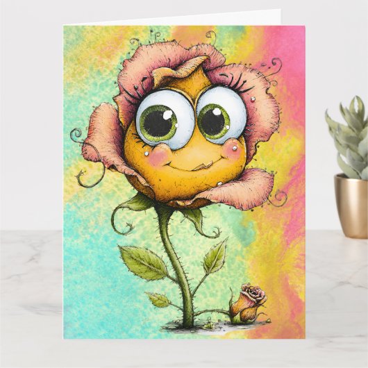 *Add your special message * Karte (Kleine Pflanze)