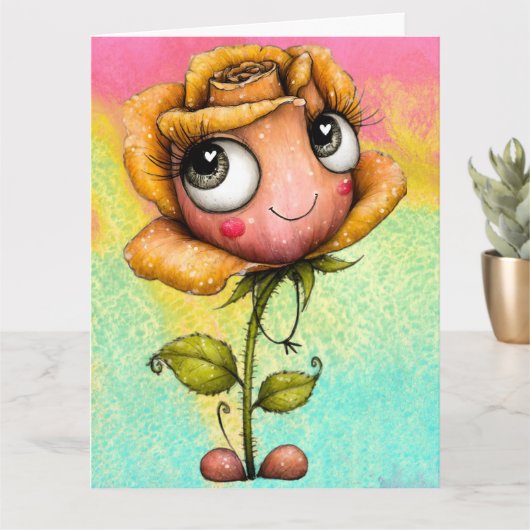 *Add your special message * Karte (Kleine Pflanze)