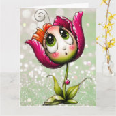 Add your special message karte (Gelbe Blume)