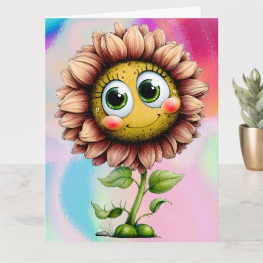 Add your special message  karte (Kleine Pflanze)