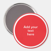Add Your Text Here - TEMPLATE Magnet (Vorderseite/Rückseite)