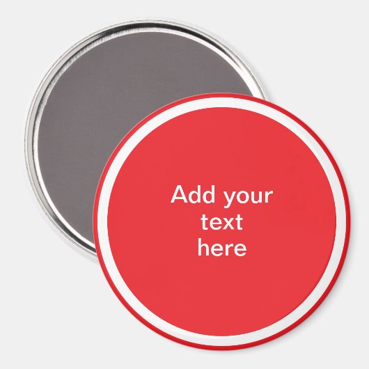 Add Your Text Here - TEMPLATE Magnet (Vorderseite/Rückseite)