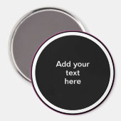 Add Your Text Here - TEMPLATE Magnet (Vorderseite/Rückseite)