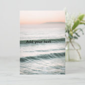 add your text ocean  einladung (Stehend Vorderseite)