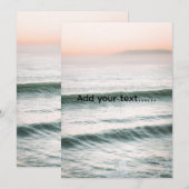 add your text ocean  einladung (Vorne/Hinten)