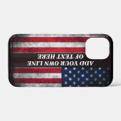 Add your text on American flag Case-Mate iPhone Hülle (Rückseite (Horizontal))