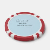 add your text simple graduate add school name cong pokerchips (Einzeln)