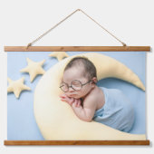 Add Your Three Photo Personalized Wandteppich Mit Holzrahmen (Vorderseite 3)