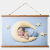 Add Your Three Photo Personalized Wandteppich Mit Holzrahmen (Vorderseite 2)