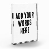 Add Your Words Here Custom Customized Personalized Fotoblock (Links)