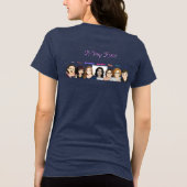 Add YOURSELF jenX Tunes Merch Women's Tri-Blend Shirt (Rückseite)