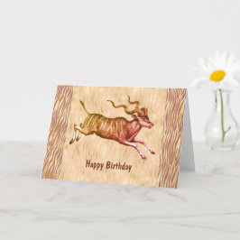 Addax - Antelope zum Geburtstag von Wild Crazy Fri Karte