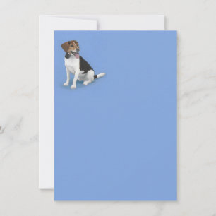 Added Beagle Mix Note Card Mitteilungskarte