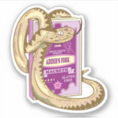 ADDERS FORK Hexen Zauber Shakespeare Aufkleber (Vorderseite)