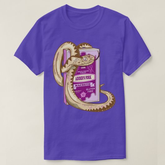 Adders Fork Macbeth Shakespeare T-Shirt (Design vorne)