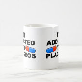 Addicdicted to Placebos Funny Mug oder Travel Mug Kaffeetasse (Mittel)