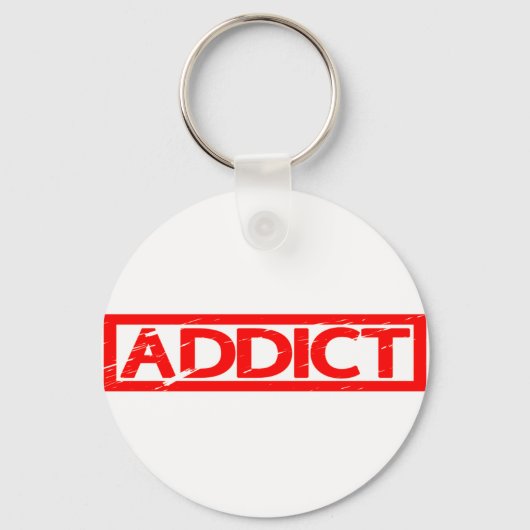 Addict-Briefmarke Schlüsselanhänger (Rückseite)