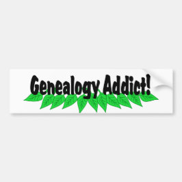 Addict Genealogie Autoaufkleber