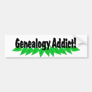 Addict Genealogie Autoaufkleber