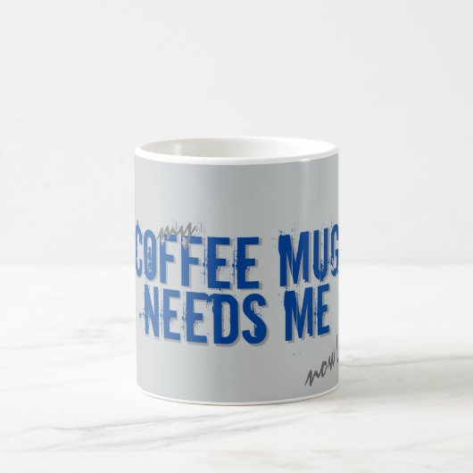 Addict KAFFEE TASSE BENÖTIGT MICH Blue (Mittel)