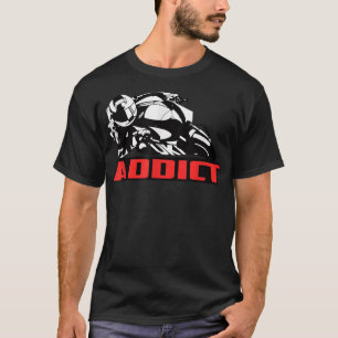 Addict Race GP Geschenk Sehr lustiges Motorrad Vin T-Shirt