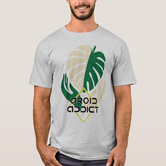 Addict Tshirt Monstera Pflanze (Vorderseite)