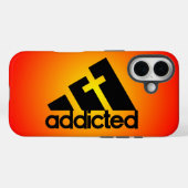 Addicted Black Case-Mate iPhone Hülle (Rückseite (Horizontal))