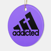 Addicted Black Keramik Ornament (Links)