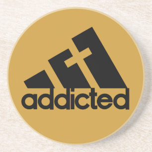 Addicted Black Sandstein Untersetzer