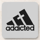 Addicted Black Untersetzer (Vorderseite)