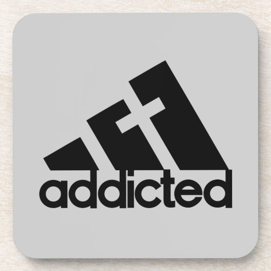 Addicted Black Untersetzer (Vorderseite)