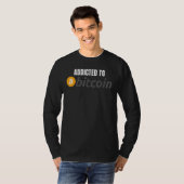 Addicted to Bitcoin DeFi Crypto HODL Bitcoin T-Shirt (Vorne ganz)