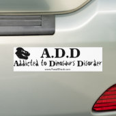 Addicted to Dinosaurs Disorder Autoaufkleber (Auf Auto)