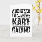 Addicted To Go Kart Karte (Gelbe Blume)